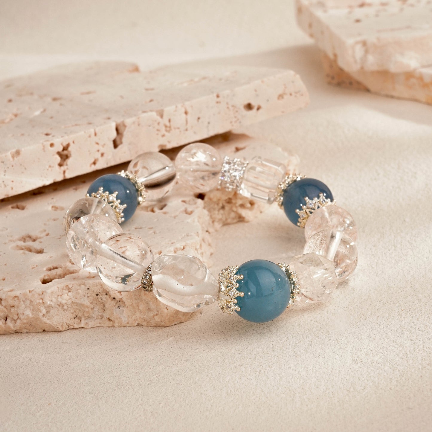 冰晶·藍雪丨水晶手鏈 似蘊藏着獨特能量