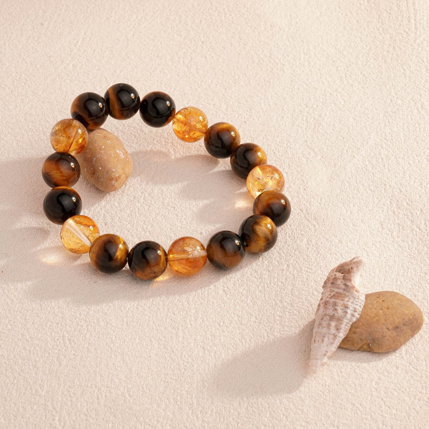 星棕·金芒丨水晶手鏈 能量場中達成安定與活力的平衡