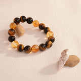 星棕·金芒丨水晶手鏈 能量場中達成安定與活力的平衡