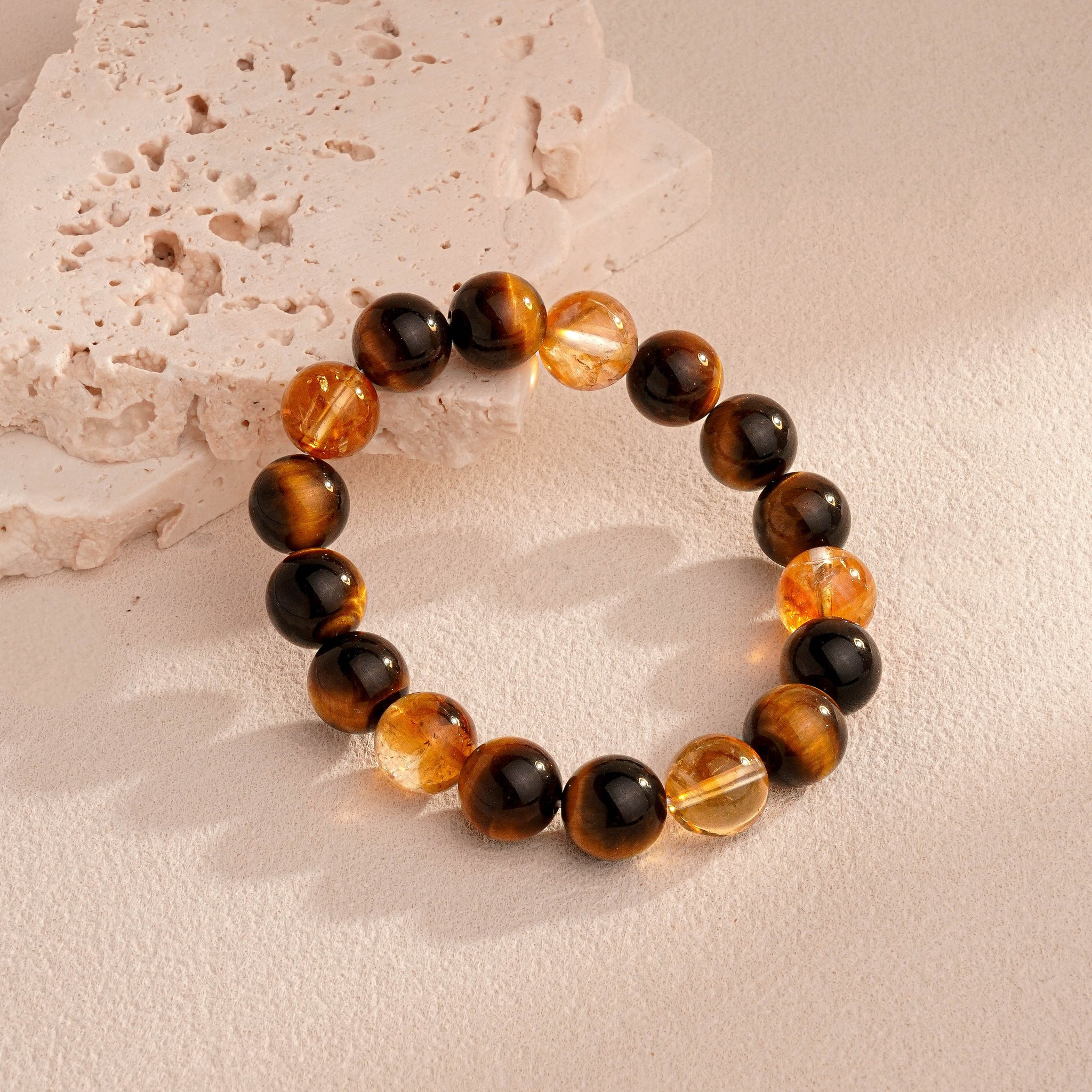 星棕·金芒丨水晶手鏈 能量場中達成安定與活力的平衡