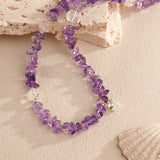 紫晶·星語丨水晶手鏈 星落紫境 露韻共生