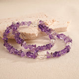 紫晶·星語丨水晶手鏈 星落紫境 露韻共生