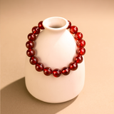 赤霞·棲時丨新年吉祥禮丨石榴石好運手鏈 顯白襯膚 本命年轉運珠