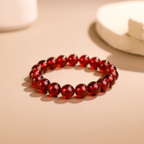 赤霞·棲時丨新年吉祥禮丨石榴石好運手鏈 顯白襯膚 本命年轉運珠