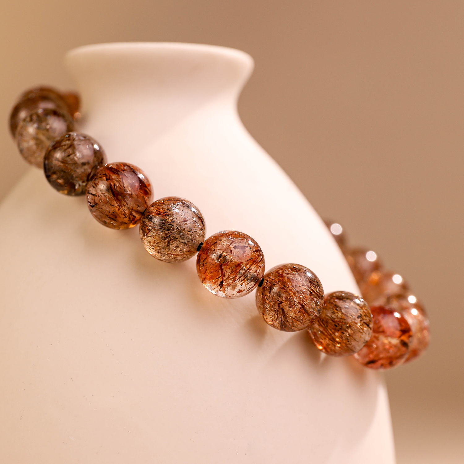 星塵·超七丨發晶手鏈丨新年招財運提氣場 質感高級 職場人開運必備手鏈