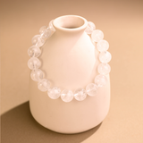 雲雪·棲晶丨水清透白水晶手鏈丨新年淨磁場旺運勢 顯氣質好搭 日常通勤開運手鏈