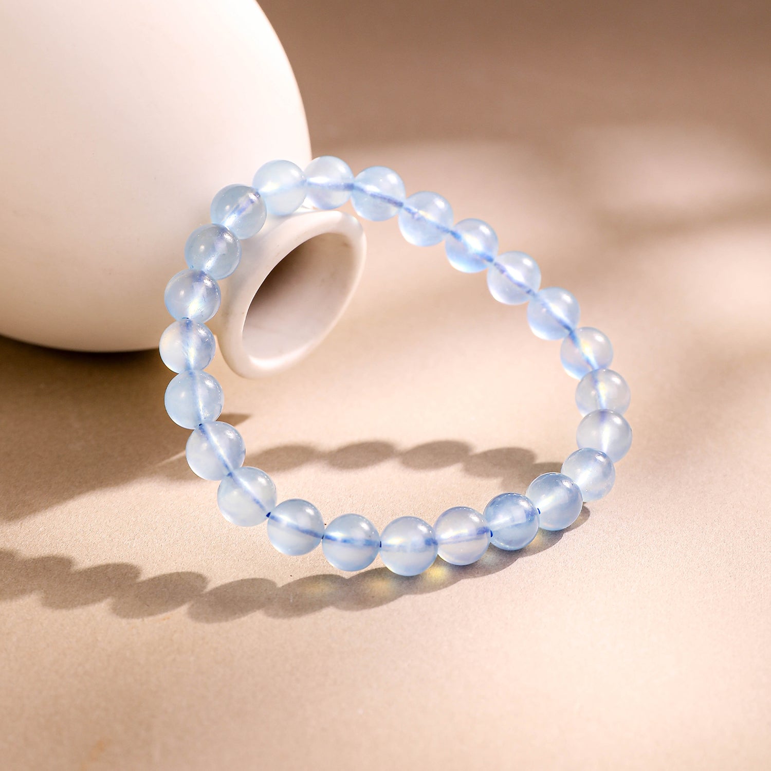 晴海.漾光丨海藍寶手鏈丨吉利招財 平心靜氣 通透百搭氣質手鏈