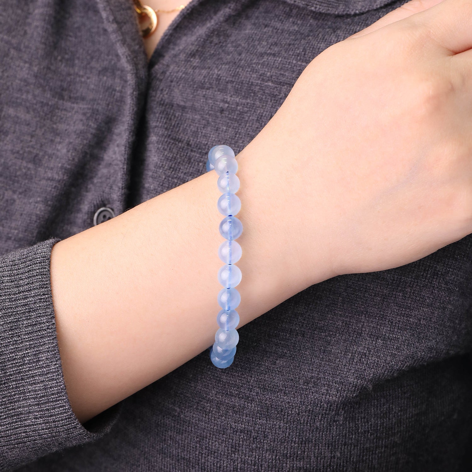 晴海.漾光丨海藍寶手鏈丨吉利招財 平心靜氣 通透百搭氣質手鏈