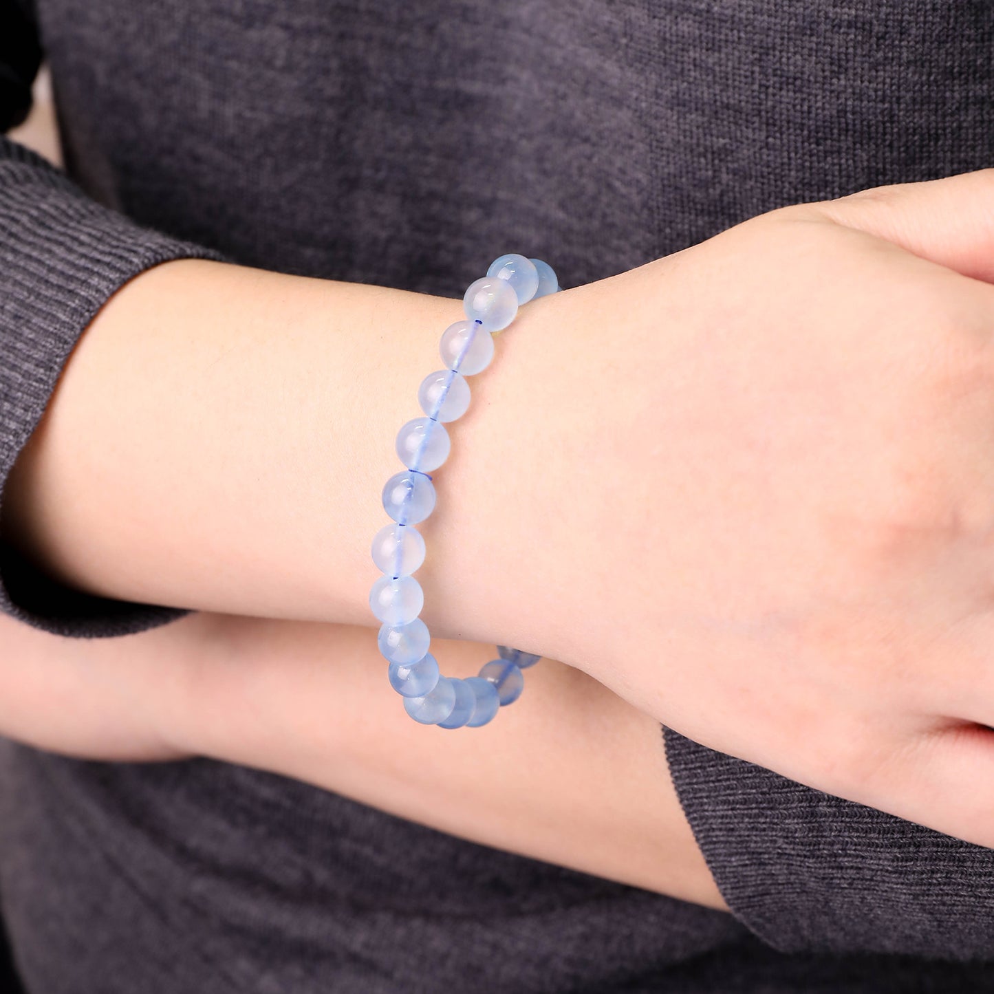 晴海.漾光丨海藍寶手鏈丨吉利招財 平心靜氣 通透百搭氣質手鏈