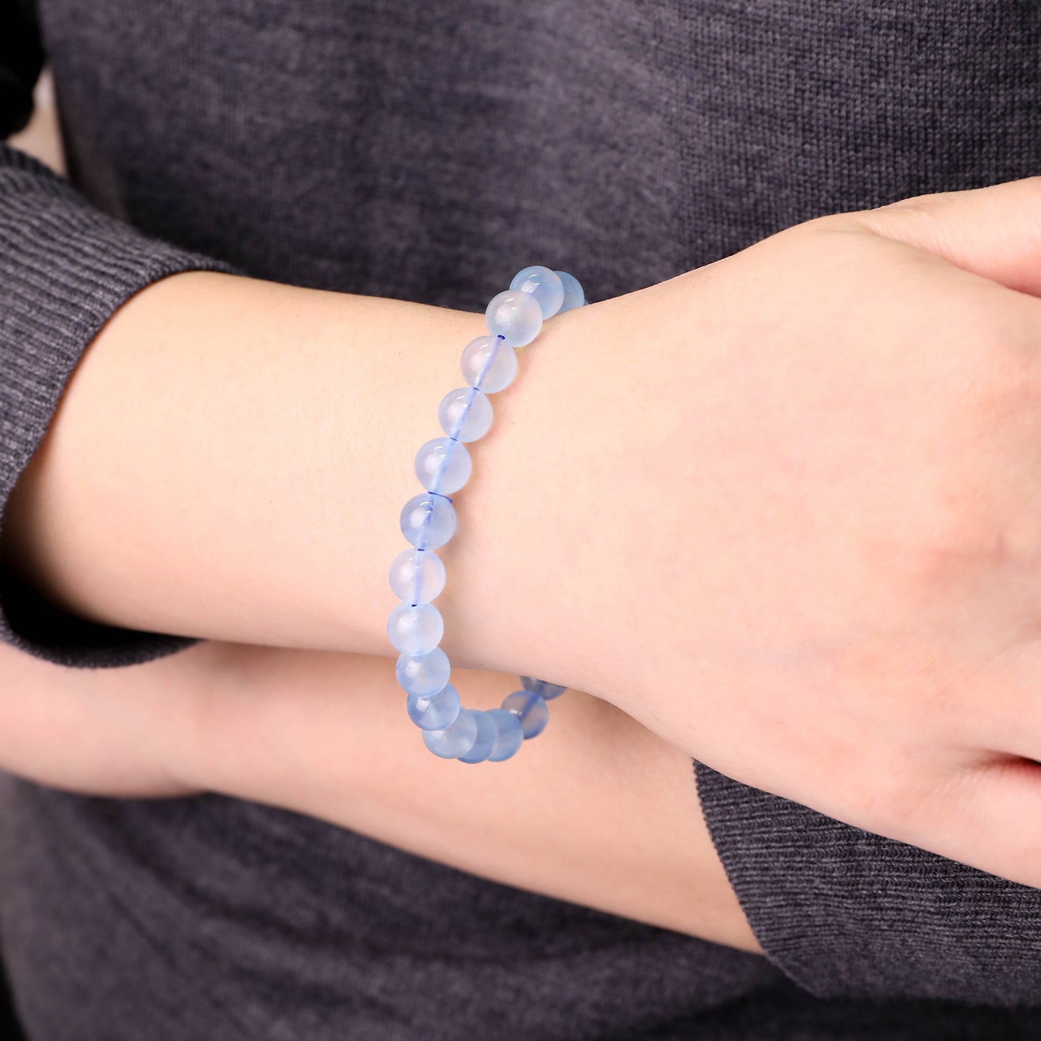 晴海.漾光丨海藍寶手鏈丨吉利招財 平心靜氣 通透百搭氣質手鏈