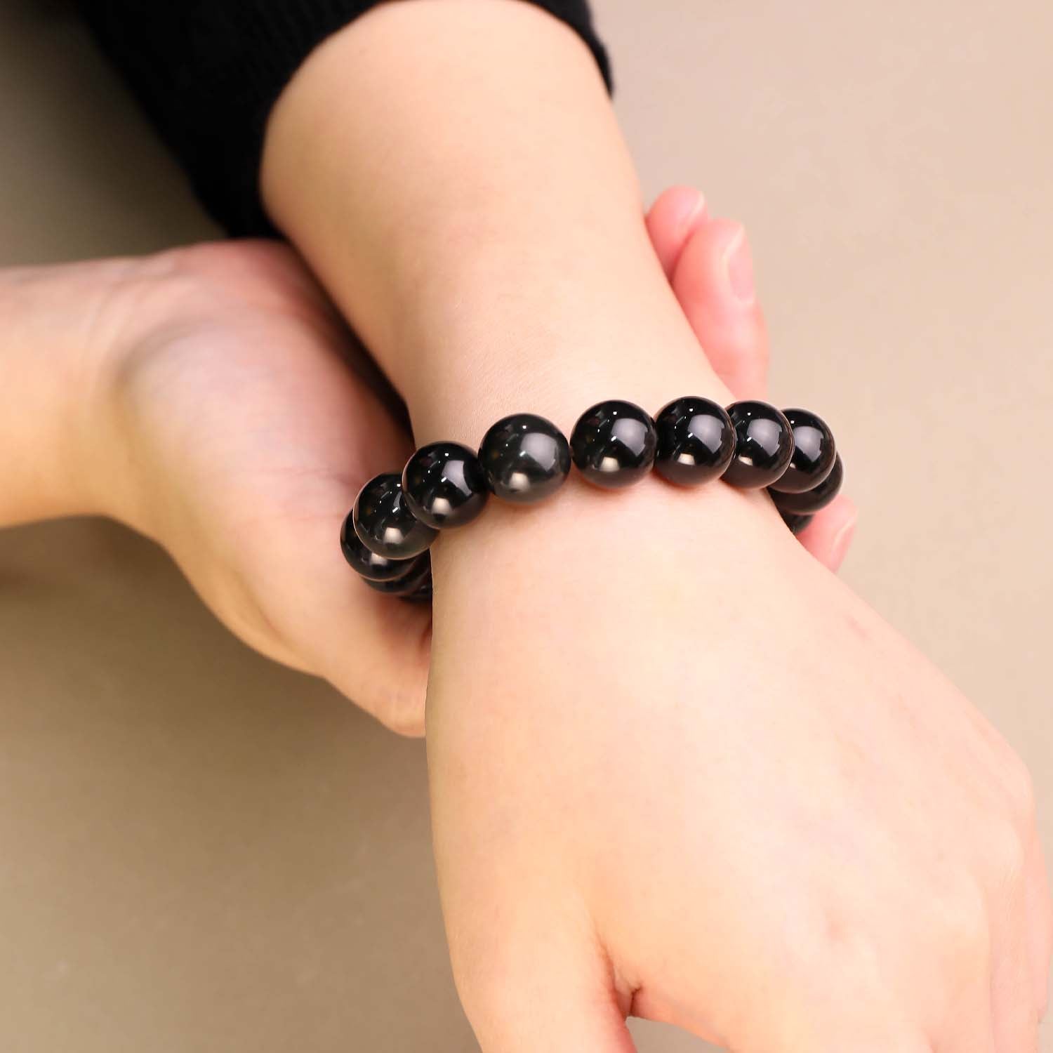 玄光·內蘊丨黑曜石手鏈丨天然黑曜石 招財旺事業 辟邪擋煞守財納福手鏈