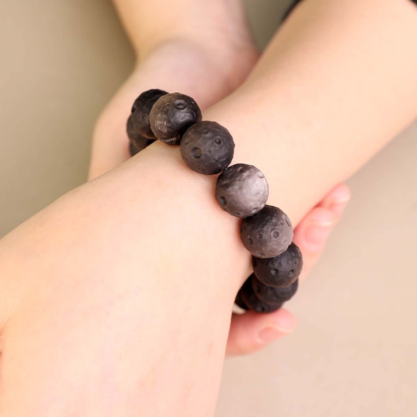 星塵·遺珠丨黑曜石手鏈丨隕石紋黑曜石 轉運辟邪旺事業 招財隕石手鏈