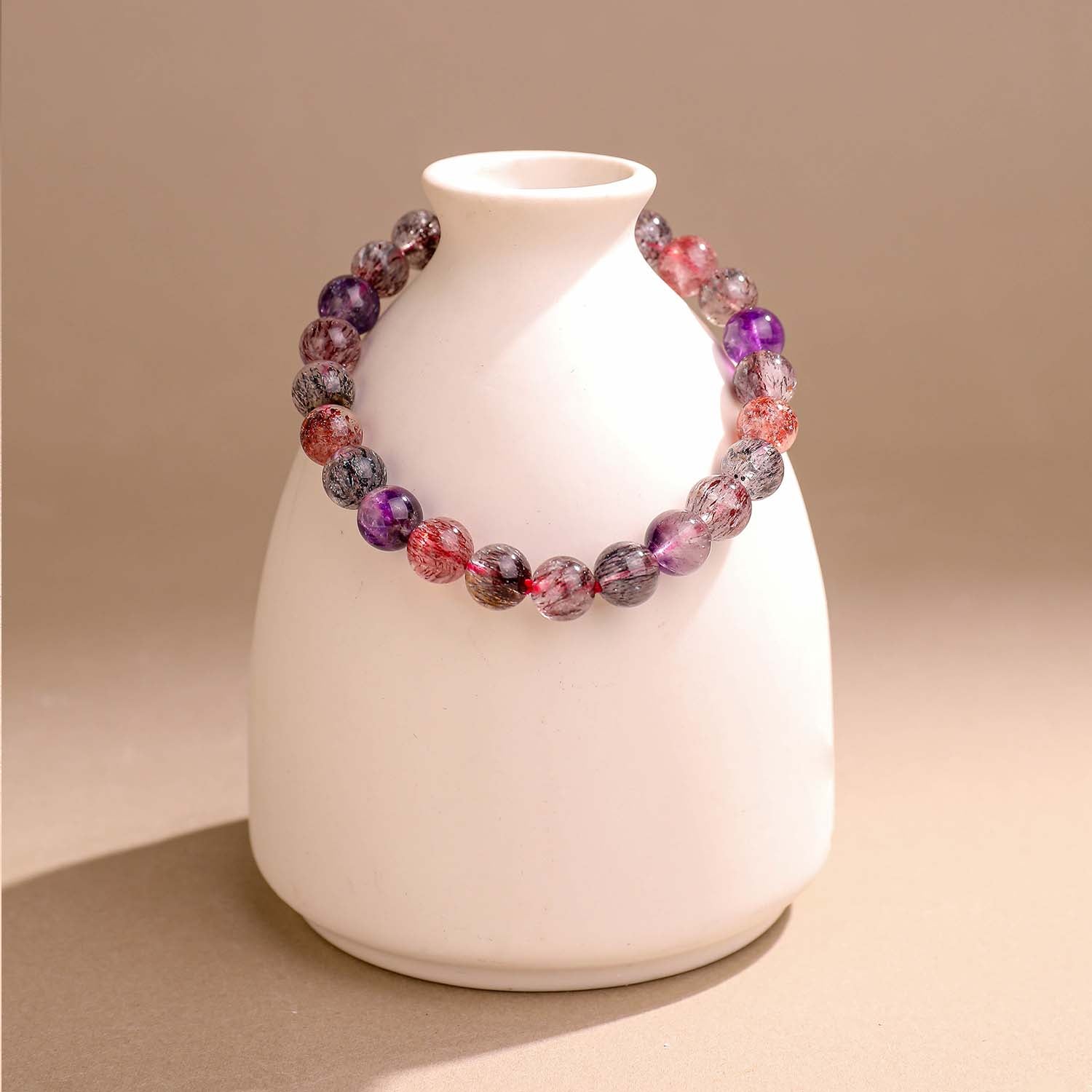 七芒·星澜丨7mm 8mm 超級七水晶手鏈丨轉運轉貴人 招正財旺人緣男女款能量手鏈