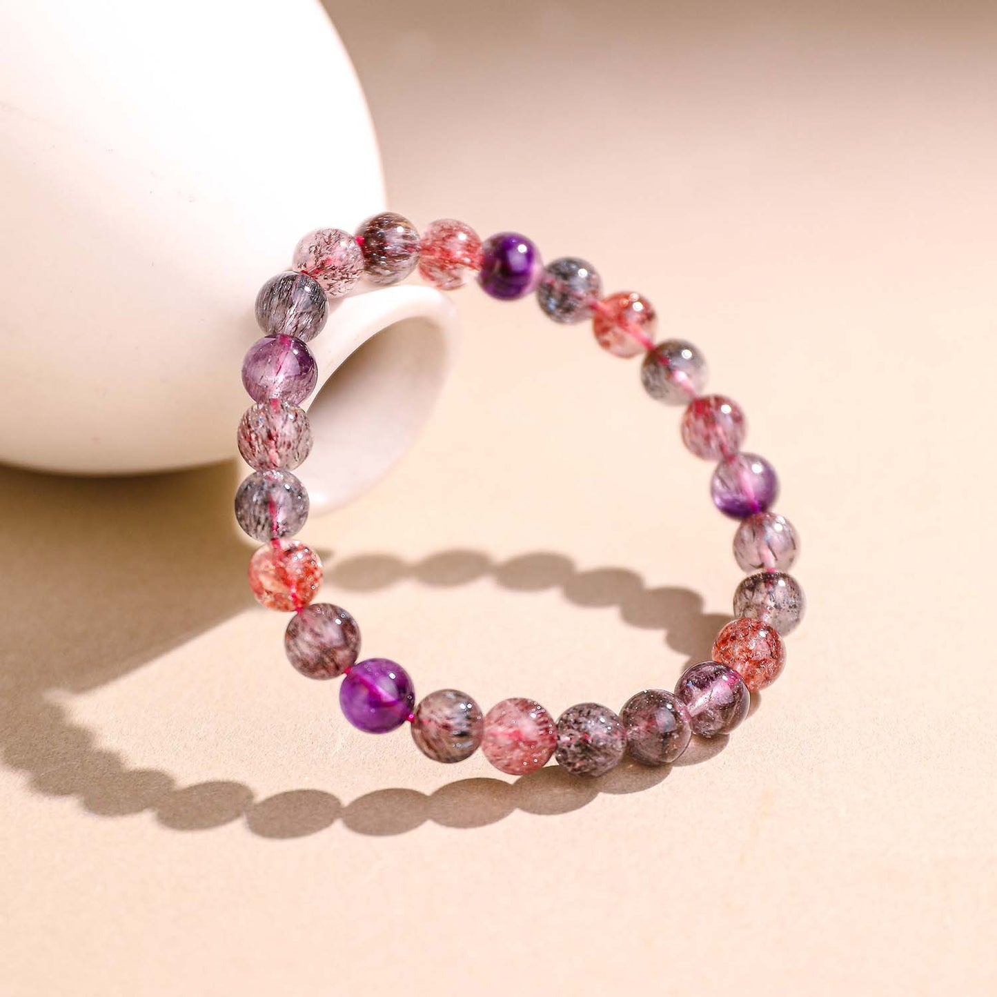 七芒·星澜丨7mm 8mm 超級七水晶手鏈丨轉運轉貴人 招正財旺人緣男女款能量手鏈