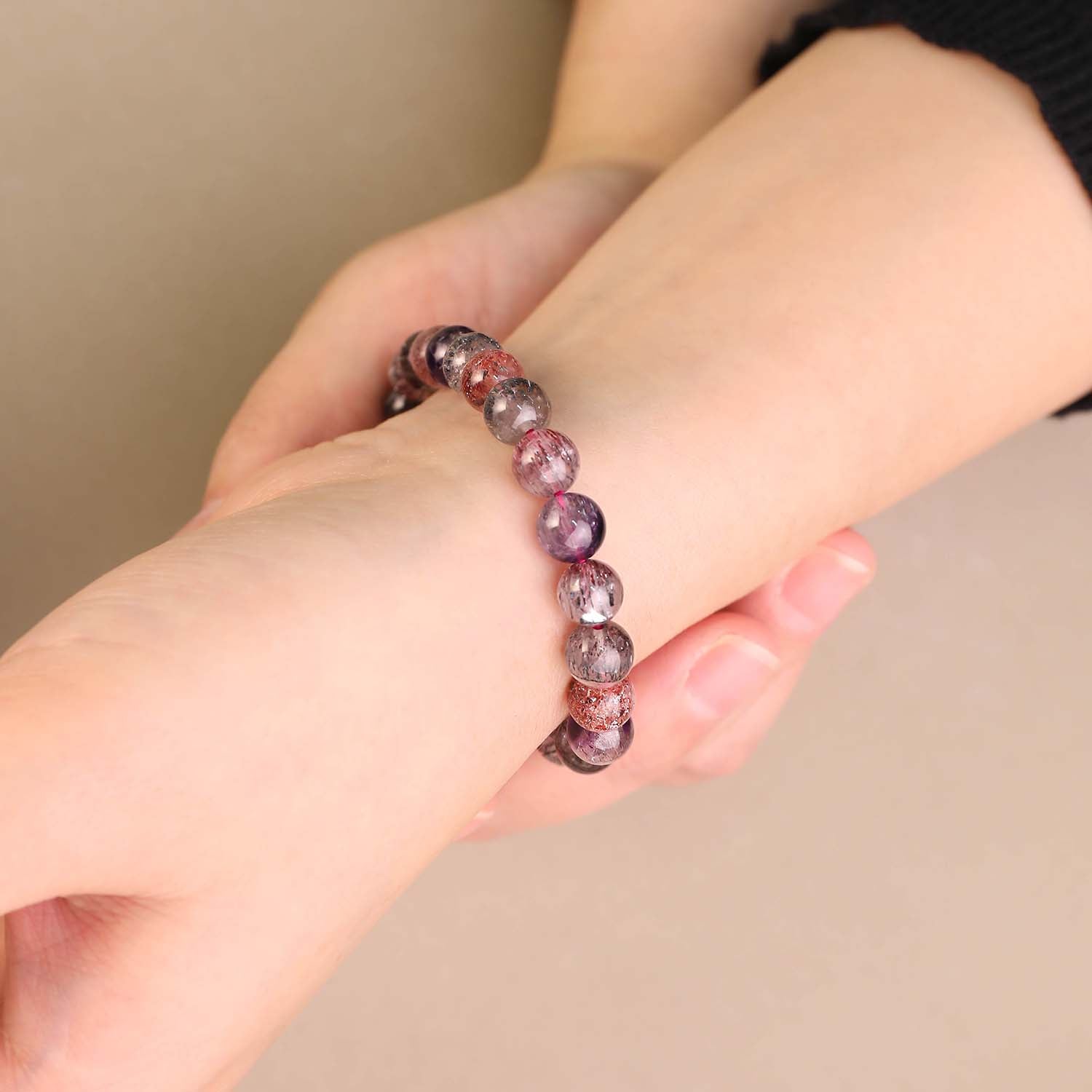 七芒·星澜丨7mm 8mm 超級七水晶手鏈丨轉運轉貴人 招正財旺人緣男女款能量手鏈