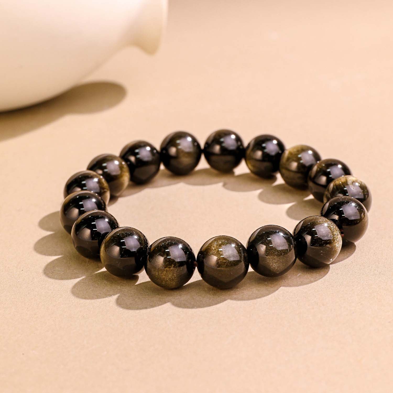 玄金·曜影丨金曜石手鏈丨招財聚財旺事業 金眼黑曜石守護鏈