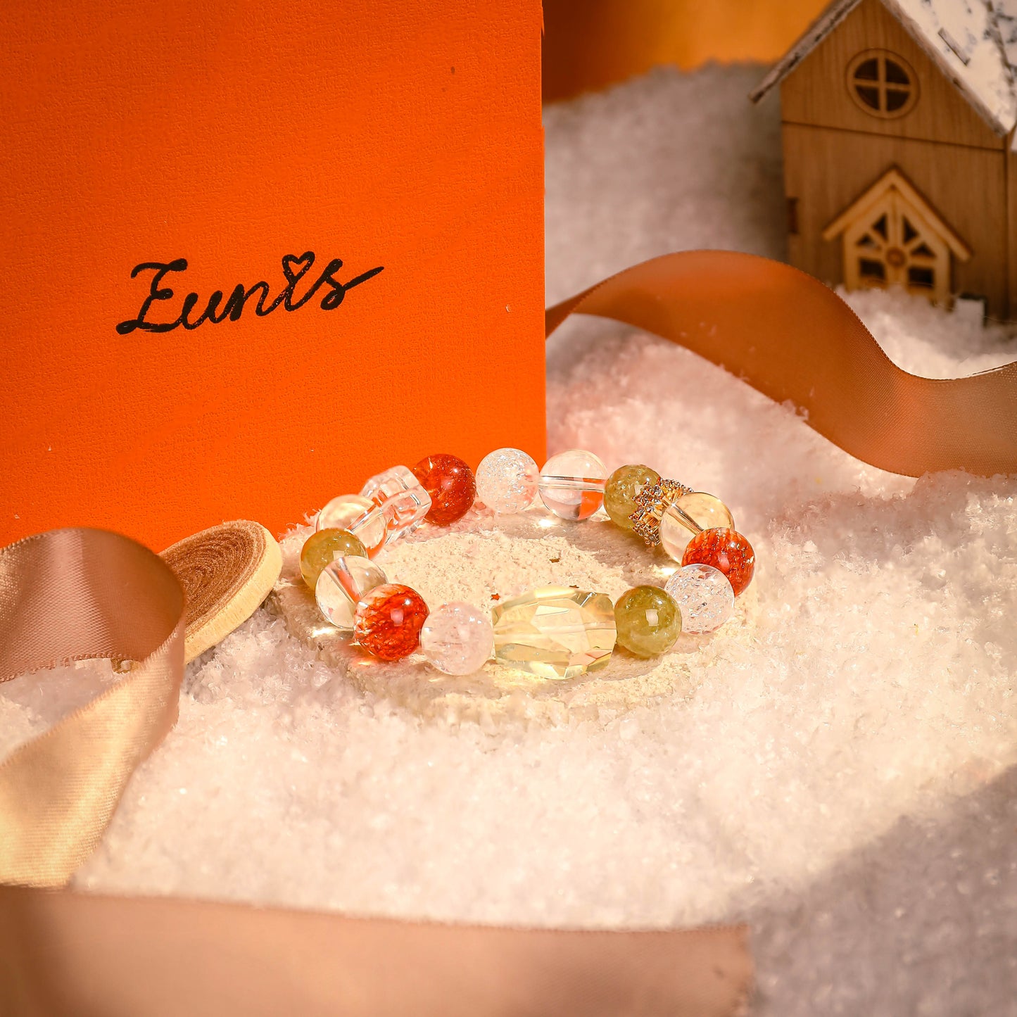 壁爐·雪光丨水晶手鏈 星光落腕 溫柔隨行