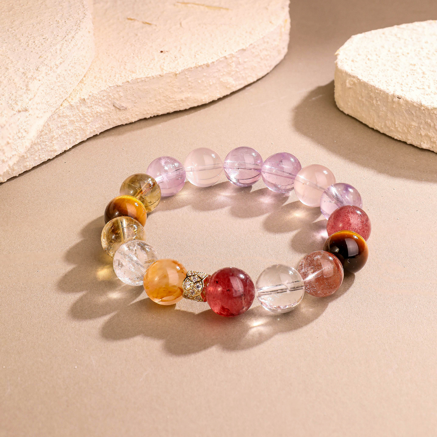 靈犀·啟運丨水晶手鏈 以晶為媒 順牛年和合之勢