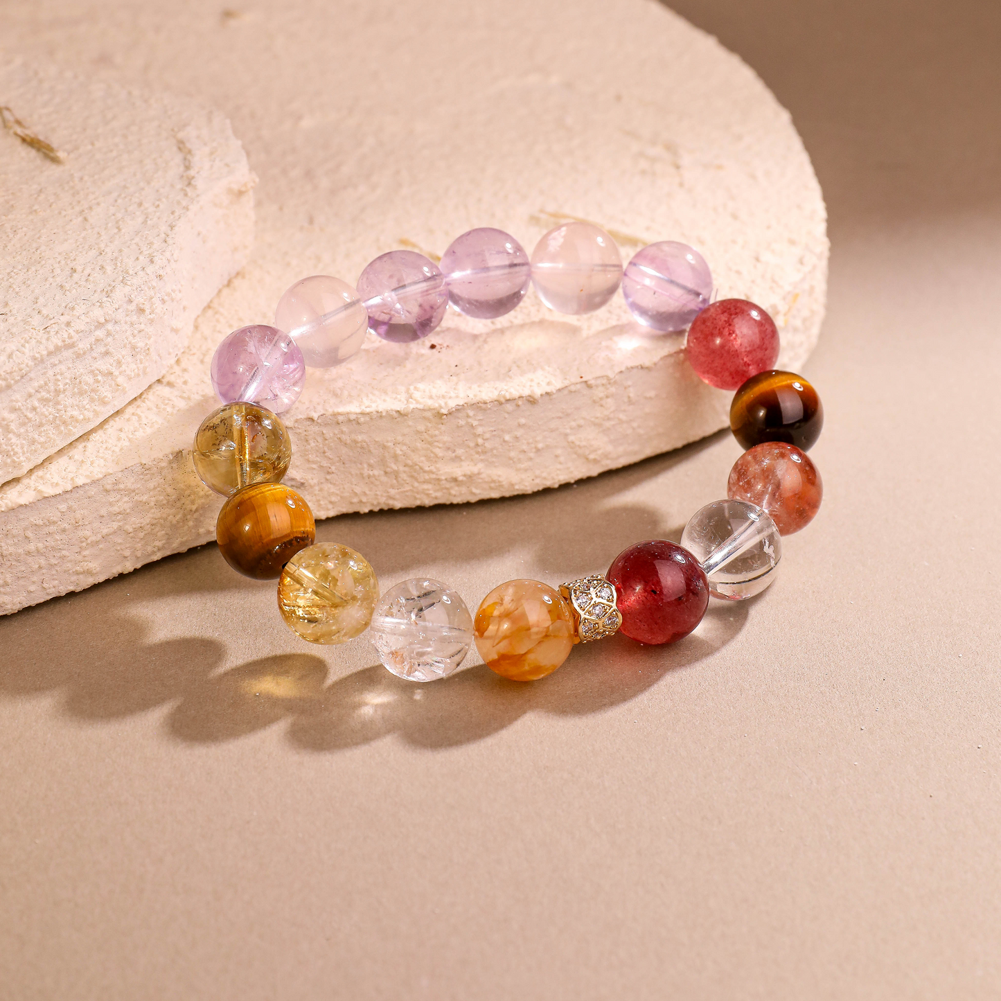 靈犀·啟運丨水晶手鏈 以晶為媒 順牛年和合之勢