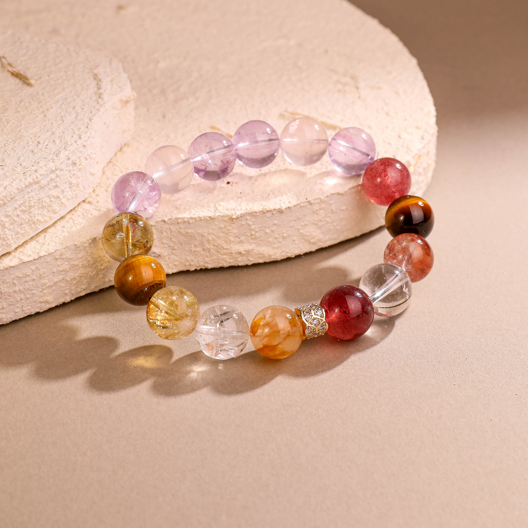 靈犀·啟運丨水晶手鏈 以晶為媒 順牛年和合之勢