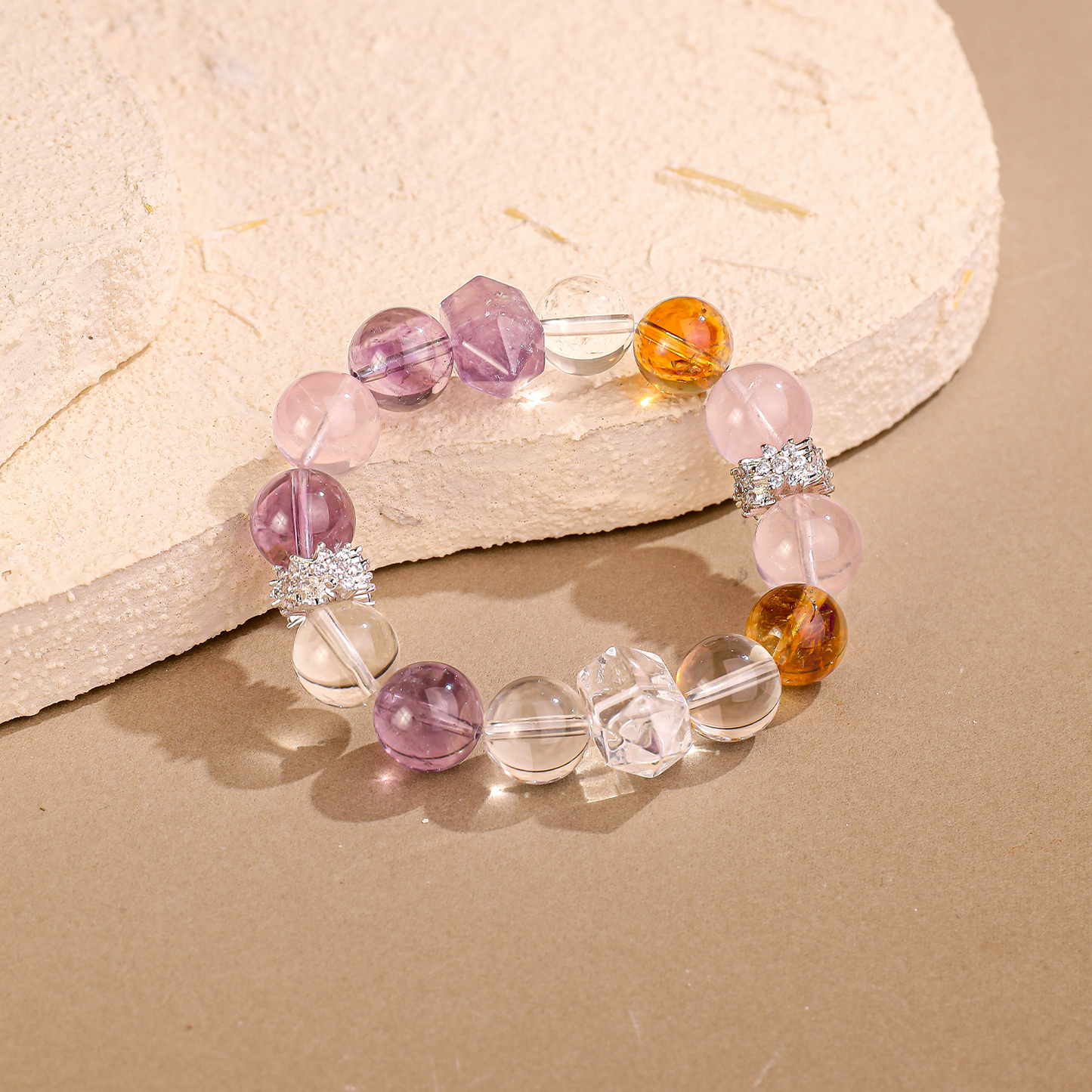 四晶·拱馬丨水晶手鏈 福聚手串