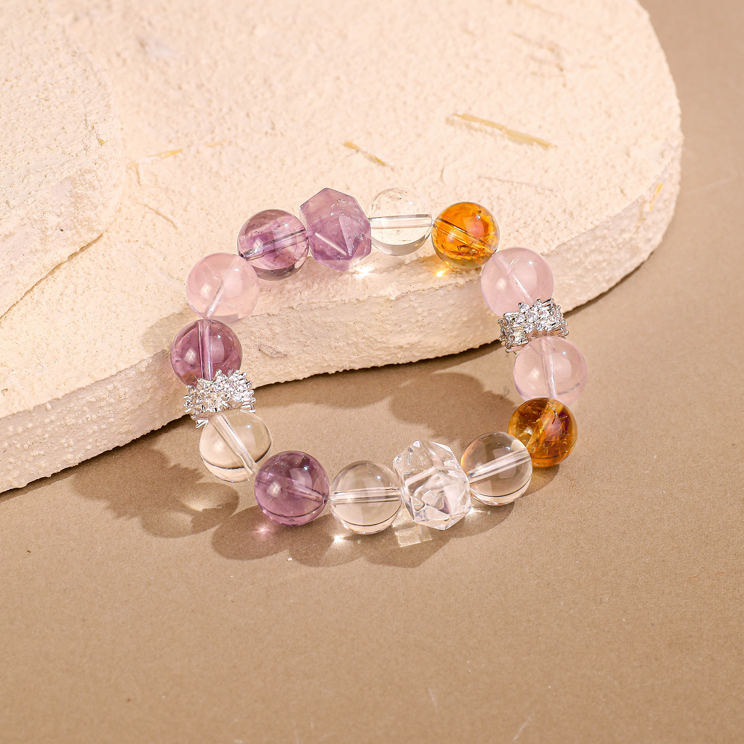 四晶·拱馬丨水晶手鏈 福聚手串