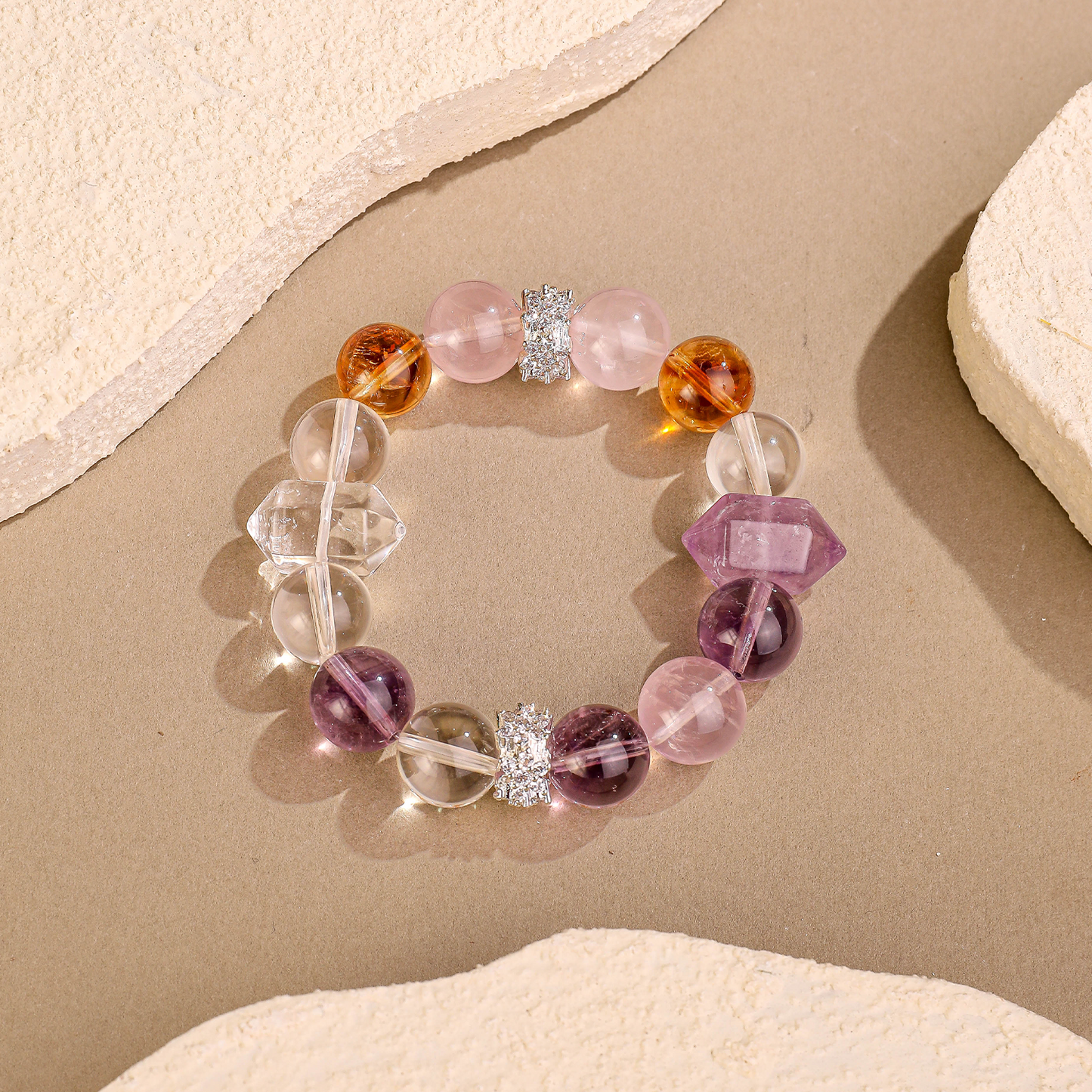 四晶·拱馬丨水晶手鏈 福聚手串