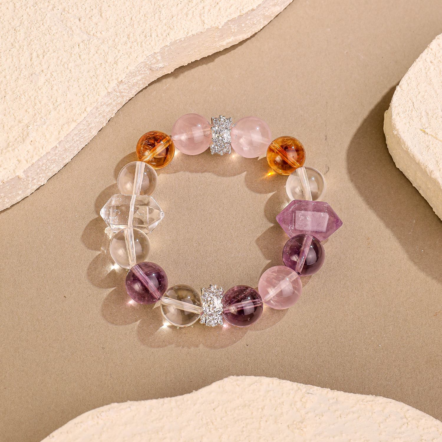 四晶·拱馬丨水晶手鏈 福聚手串