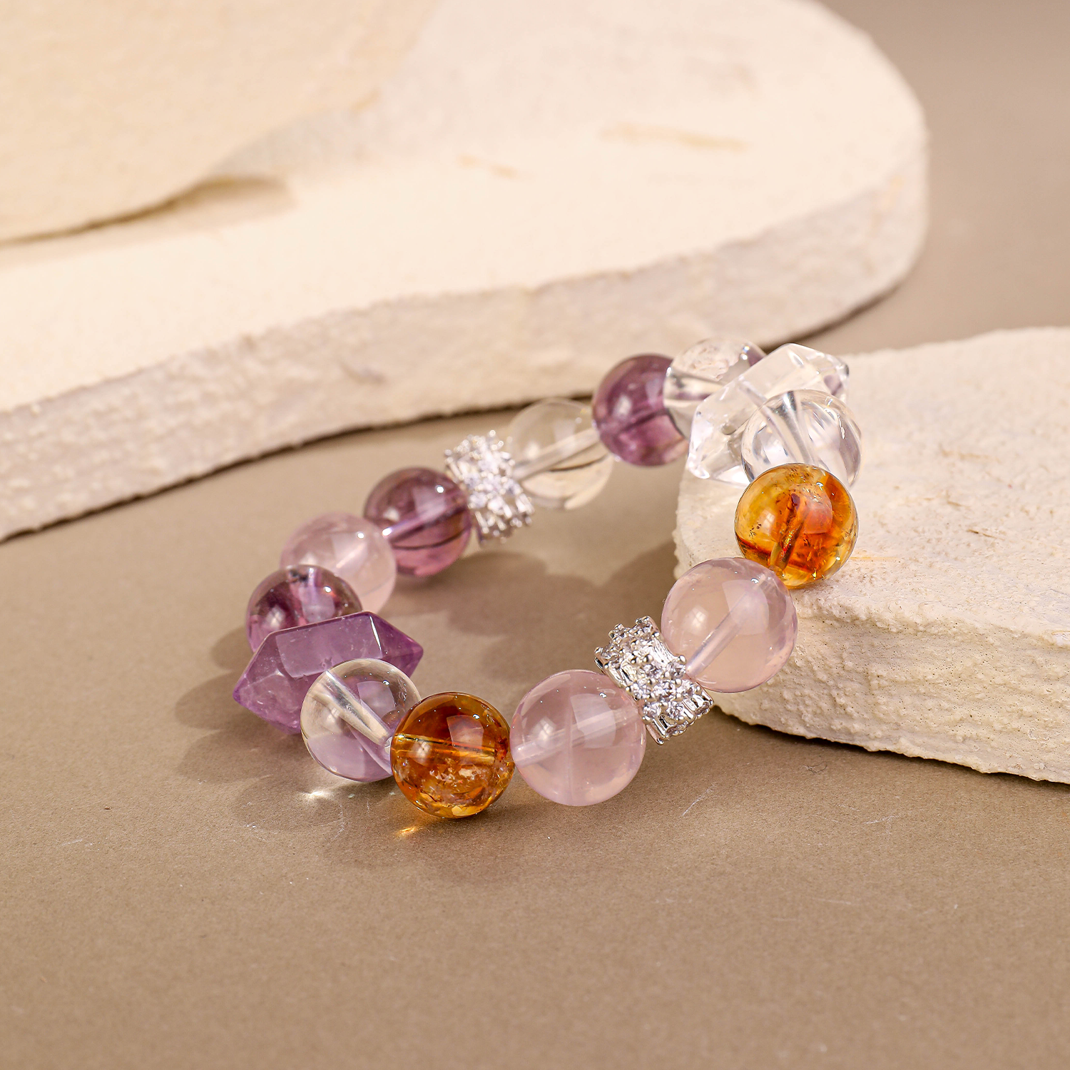 四晶·拱馬丨水晶手鏈 福聚手串