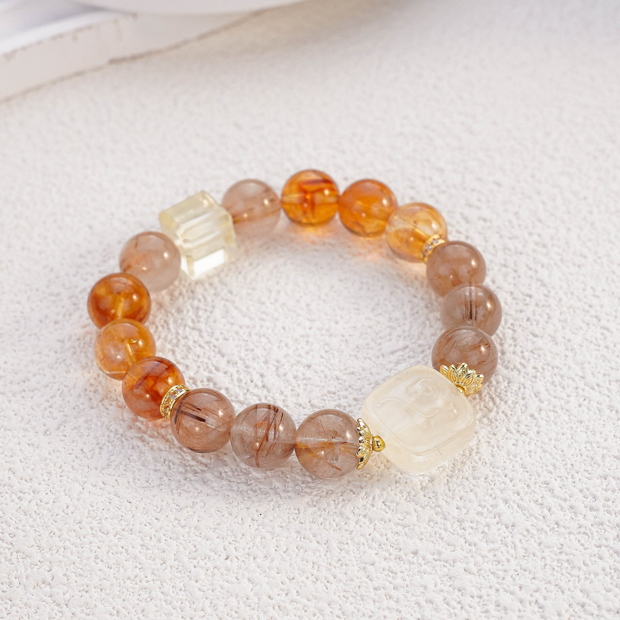 三曜•澄心丨白晶澄心  膠花引運  發晶提氣