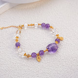 禪韻•紫晶丨白晶澄心  膠花引運  發晶提氣