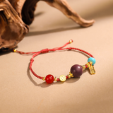 馬年本命丨紫氣東來丨合香珠手鏈 香韵稳心避太歲 纳福开运 安神吉祥串珠紅繩手鏈