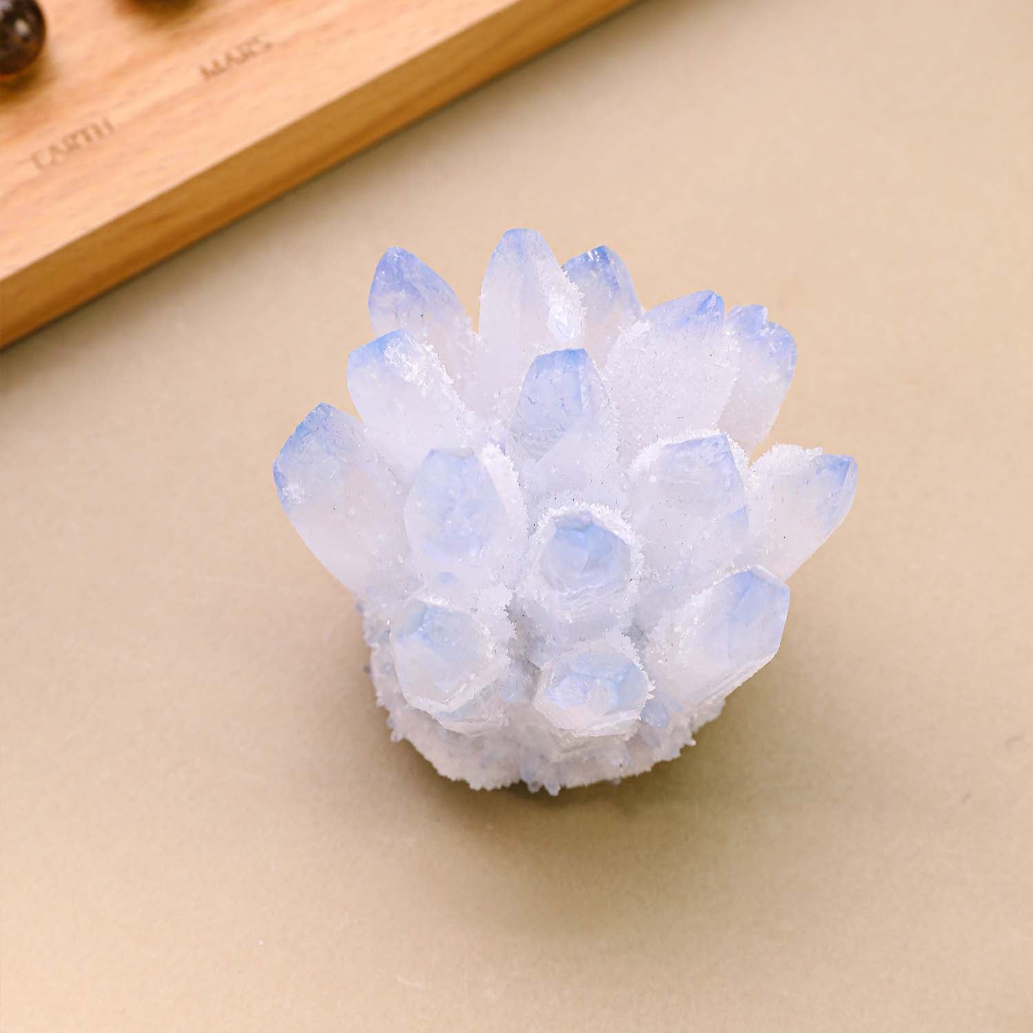 幻紫·星叢丨療愈藍白共生晶簇丨淨化負能量 提升溝通好運人緣水晶簇