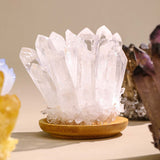 白晶·聚靈丨療愈白水晶簇原石丨淨化聚氣 中和輻射淨化負能量