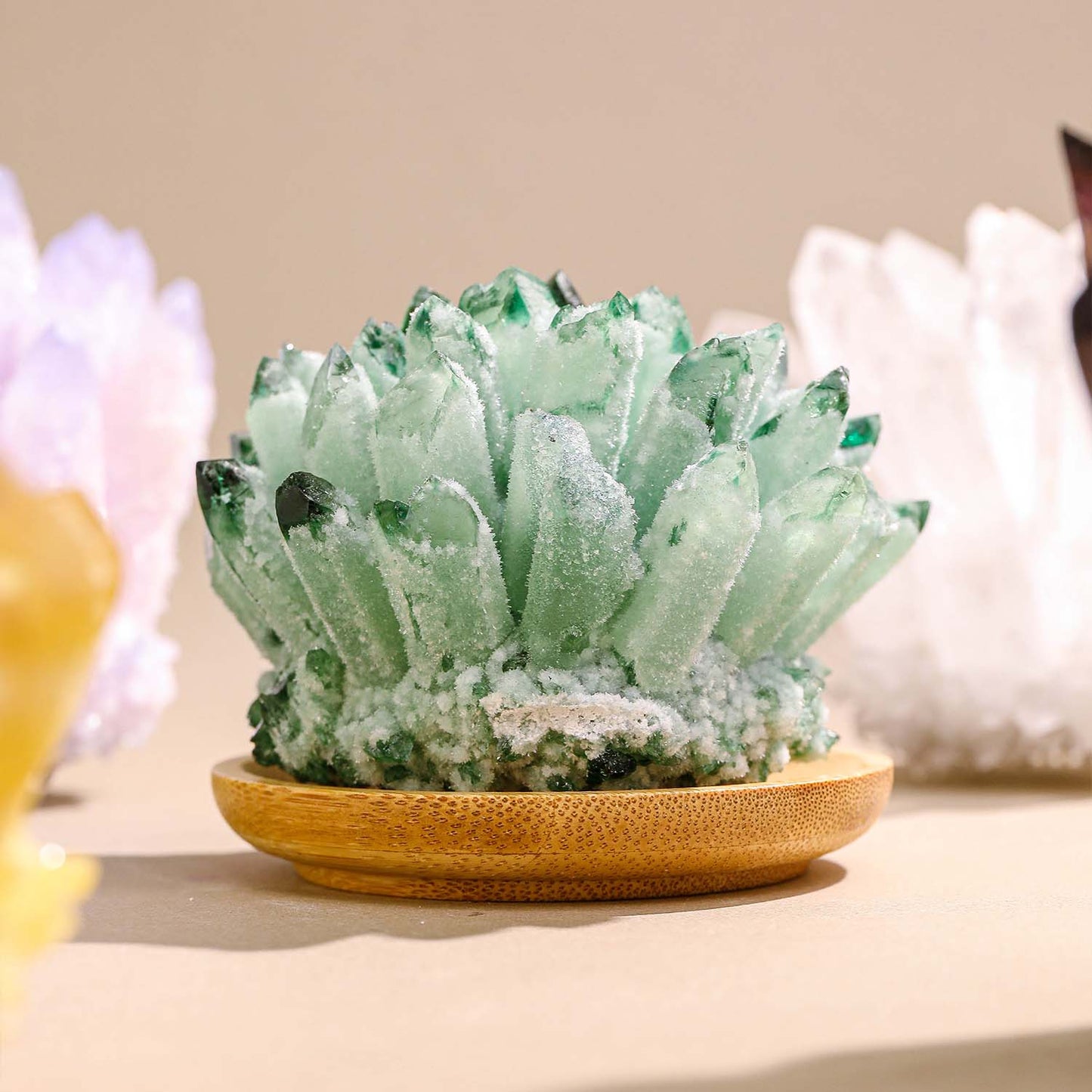 森嶼·晶簇丨療愈綠水晶簇原石 丨招財聚財 招正財助力事業發展