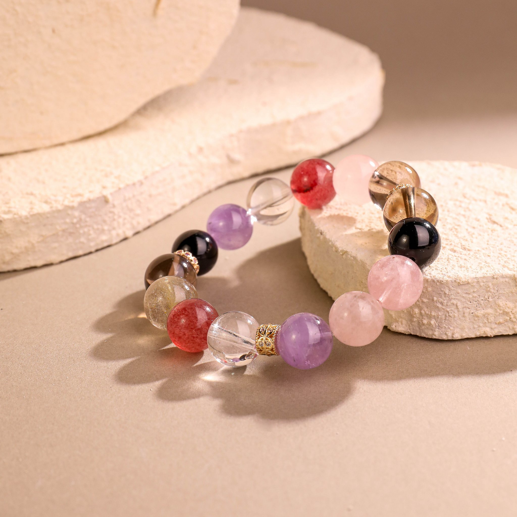 坤土·聚瑞丨水晶手鏈 戌狗秉晶瑞 土氣鎮吉昌