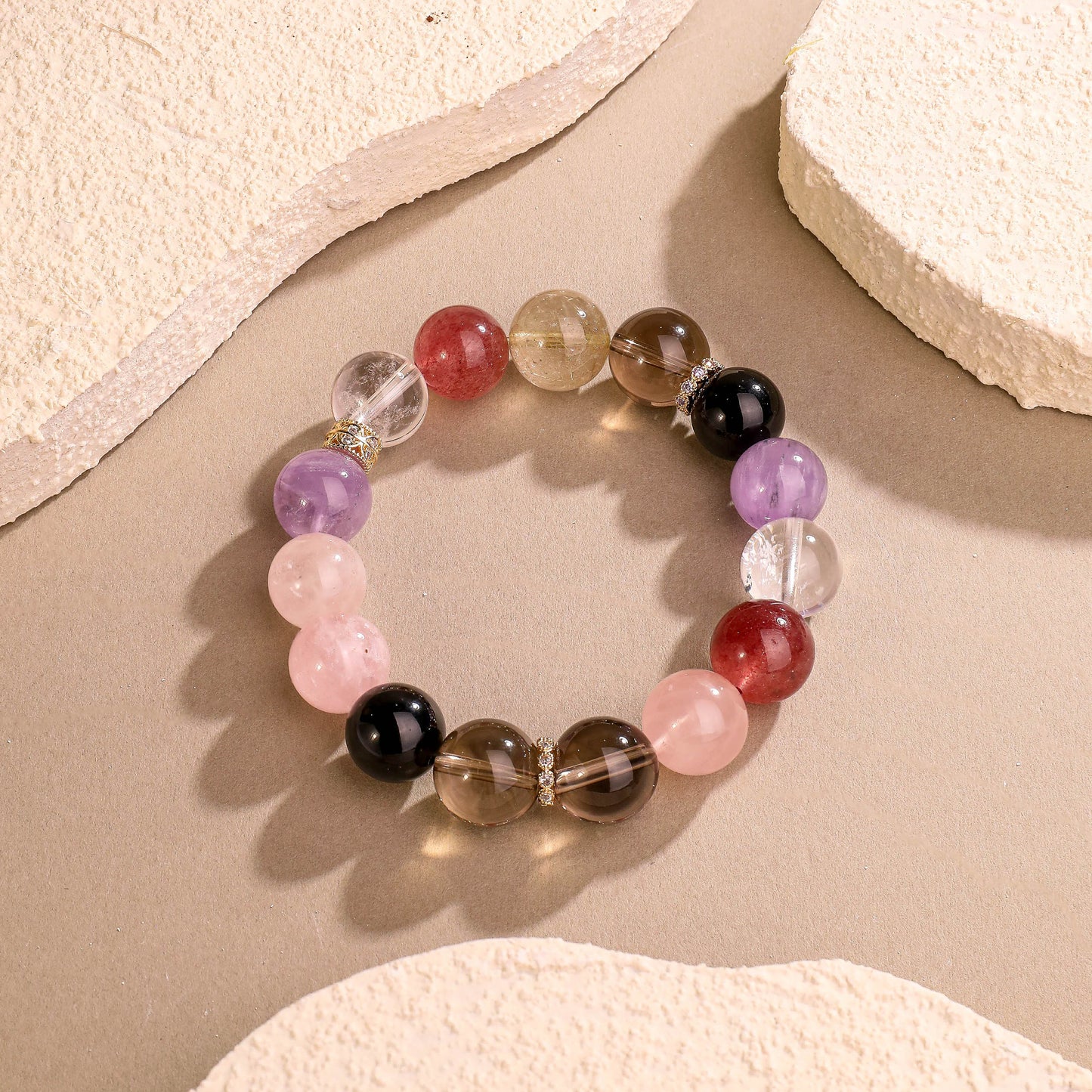 坤土·聚瑞丨水晶手鏈 戌狗秉晶瑞 土氣鎮吉昌