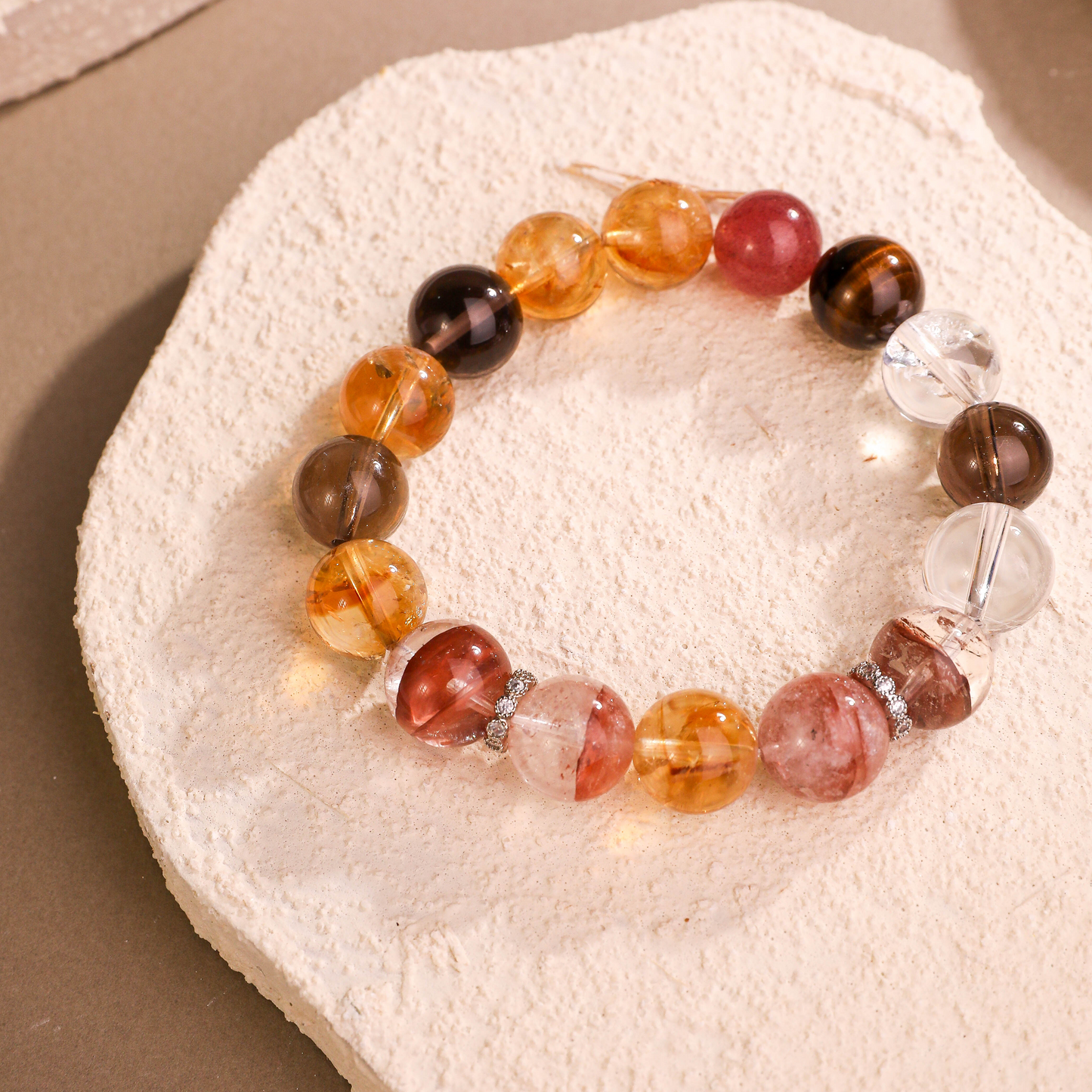 亥歲·晶祥丨水晶手鏈 四晶佑亥 福祿綿長