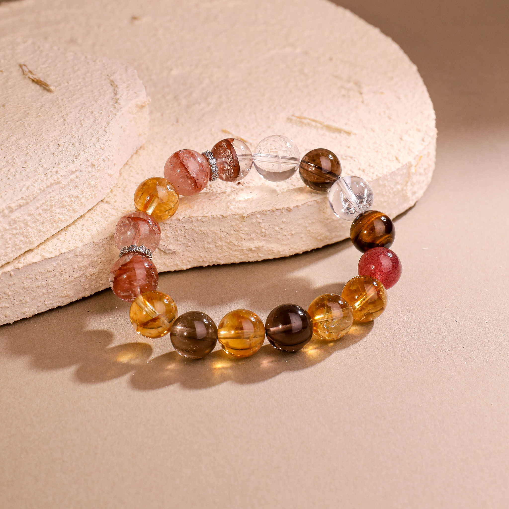 亥歲·晶祥丨水晶手鏈 四晶佑亥 福祿綿長